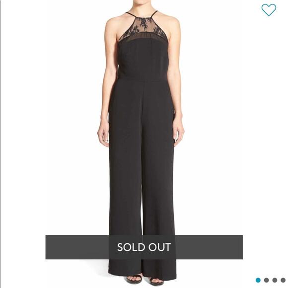 NWT Lovers + Friends Black Wide Leg Jumpsuit - Picture 3 of 8
